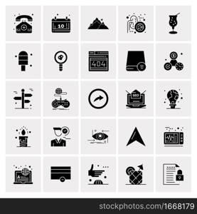 25 Universal Business Icons Vector. Creative Icon Illustration to use in web and Mobile Related project.