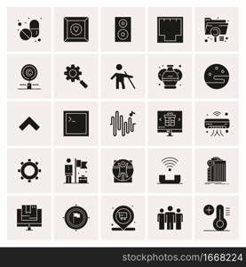 25 Universal Business Icons Vector. Creative Icon Illustration to use in web and Mobile Related project.