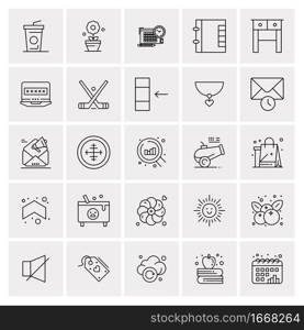 25 Universal Business Icons Vector. Creative Icon Illustration to use in web and Mobile Related project.