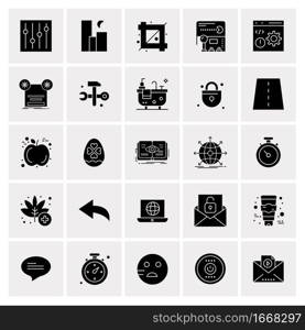 25 Universal Business Icons Vector. Creative Icon Illustration to use in web and Mobile Related project.