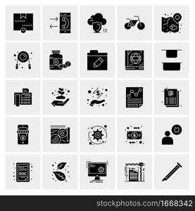 25 Universal Business Icons Vector. Creative Icon Illustration to use in web and Mobile Related project.