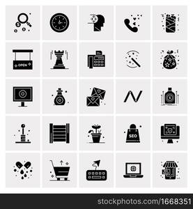 25 Universal Business Icons Vector. Creative Icon Illustration to use in web and Mobile Related project.