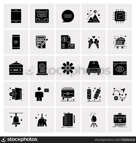 25 Universal Business Icons Vector. Creative Icon Illustration to use in web and Mobile Related project.