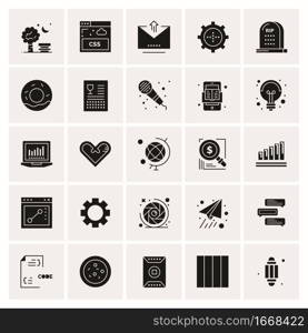 25 Universal Business Icons Vector. Creative Icon Illustration to use in web and Mobile Related project.