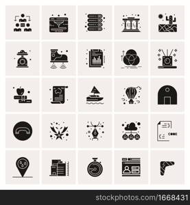 25 Universal Business Icons Vector. Creative Icon Illustration to use in web and Mobile Related project.