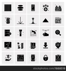 25 Universal Business Icons Vector. Creative Icon Illustration to use in web and Mobile Related project.