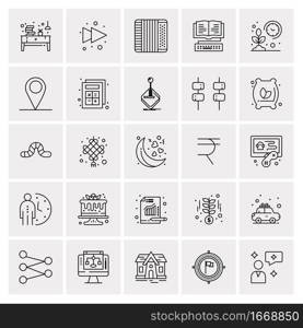 25 Universal Business Icons Vector. Creative Icon Illustration to use in web and Mobile Related project.