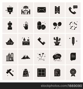 25 Universal Business Icons Vector. Creative Icon Illustration to use in web and Mobile Related project.