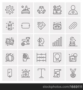 25 Universal Business Icons Vector. Creative Icon Illustration to use in web and Mobile Related project.