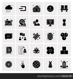 25 Universal Business Icons Vector. Creative Icon Illustration to use in web and Mobile Related project.