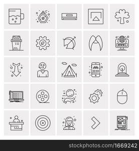 25 Universal Business Icons Vector. Creative Icon Illustration to use in web and Mobile Related project.