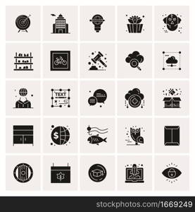 25 Universal Business Icons Vector. Creative Icon Illustration to use in web and Mobile Related project.