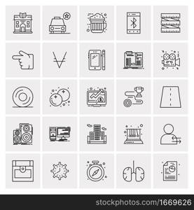 25 Universal Business Icons Vector. Creative Icon Illustration to use in web and Mobile Related project.