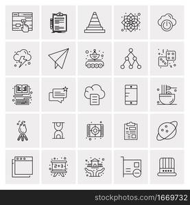 25 Universal Business Icons Vector. Creative Icon Illustration to use in web and Mobile Related project.