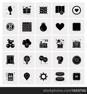 25 Universal Business Icons Vector. Creative Icon Illustration to use in web and Mobile Related project.