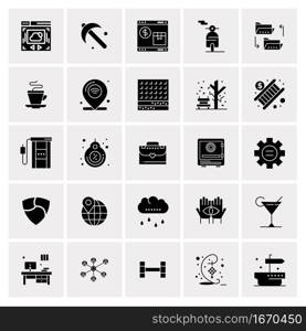 25 Universal Business Icons Vector. Creative Icon Illustration to use in web and Mobile Related project.