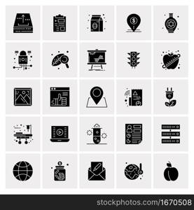 25 Universal Business Icons Vector. Creative Icon Illustration to use in web and Mobile Related project.