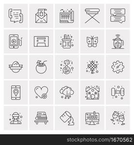 25 Universal Business Icons Vector. Creative Icon Illustration to use in web and Mobile Related project.