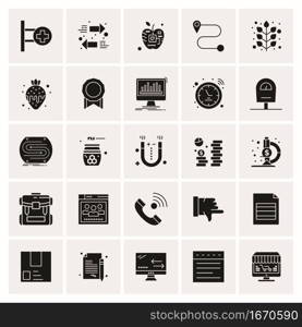 25 Universal Business Icons Vector. Creative Icon Illustration to use in web and Mobile Related project.