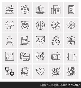 25 Universal Business Icons Vector. Creative Icon Illustration to use in web and Mobile Related project.