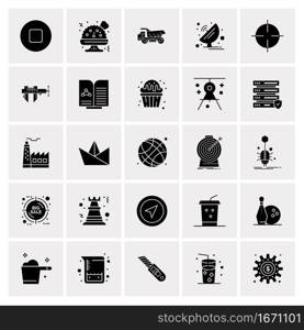 25 Universal Business Icons Vector. Creative Icon Illustration to use in web and Mobile Related project.