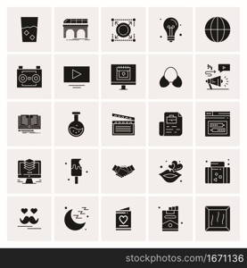 25 Universal Business Icons Vector. Creative Icon Illustration to use in web and Mobile Related project.