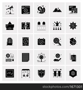 25 Universal Business Icons Vector. Creative Icon Illustration to use in web and Mobile Related project.