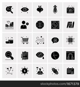 25 Universal Business Icons Vector. Creative Icon Illustration to use in web and Mobile Related project.