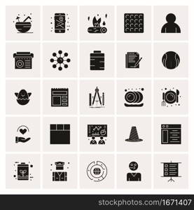 25 Universal Business Icons Vector. Creative Icon Illustration to use in web and Mobile Related project.