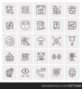 25 Universal Business Icons Vector. Creative Icon Illustration to use in web and Mobile Related project.