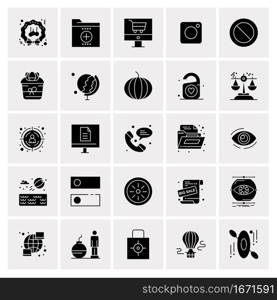 25 Universal Business Icons Vector. Creative Icon Illustration to use in web and Mobile Related project.