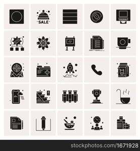 25 Universal Business Icons Vector. Creative Icon Illustration to use in web and Mobile Related project.