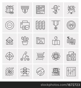 25 Universal Business Icons Vector. Creative Icon Illustration to use in web and Mobile Related project.