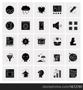 25 Universal Business Icons Vector. Creative Icon Illustration to use in web and Mobile Related project.