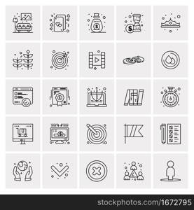 25 Universal Business Icons Vector. Creative Icon Illustration to use in web and Mobile Related project.