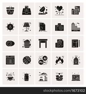 25 Universal Business Icons Vector. Creative Icon Illustration to use in web and Mobile Related project.