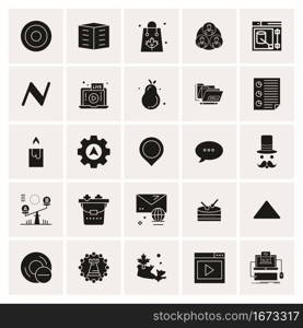 25 Universal Business Icons Vector. Creative Icon Illustration to use in web and Mobile Related project.