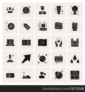 25 Universal Business Icons Vector. Creative Icon Illustration to use in web and Mobile Related project.