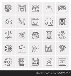 25 Universal Business Icons Vector. Creative Icon Illustration to use in web and Mobile Related project.