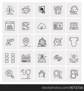 25 Universal Business Icons Vector. Creative Icon Illustration to use in web and Mobile Related project.