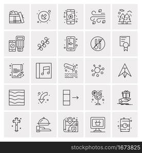 25 Universal Business Icons Vector. Creative Icon Illustration to use in web and Mobile Related project.