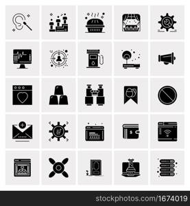 25 Universal Business Icons Vector. Creative Icon Illustration to use in web and Mobile Related project.