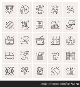 25 Universal Business Icons Vector. Creative Icon Illustration to use in web and Mobile Related project.