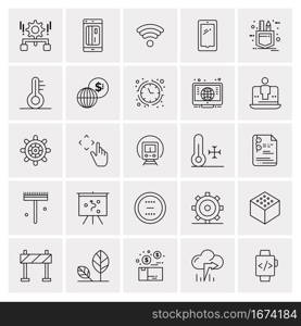 25 Universal Business Icons Vector. Creative Icon Illustration to use in web and Mobile Related project.