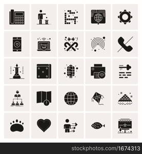 25 Universal Business Icons Vector. Creative Icon Illustration to use in web and Mobile Related project.