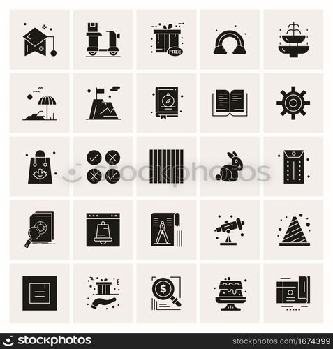 25 Universal Business Icons Vector. Creative Icon Illustration to use in web and Mobile Related project.