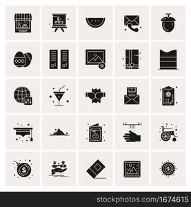 25 Universal Business Icons Vector. Creative Icon Illustration to use in web and Mobile Related project.