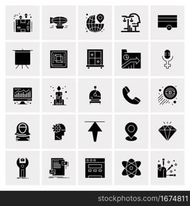 25 Universal Business Icons Vector. Creative Icon Illustration to use in web and Mobile Related project.