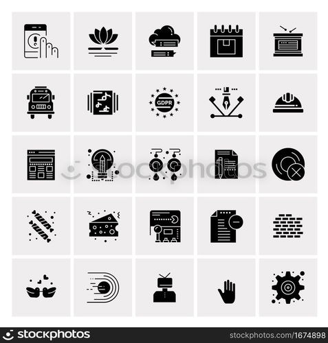 25 Universal Business Icons Vector. Creative Icon Illustration to use in web and Mobile Related project.