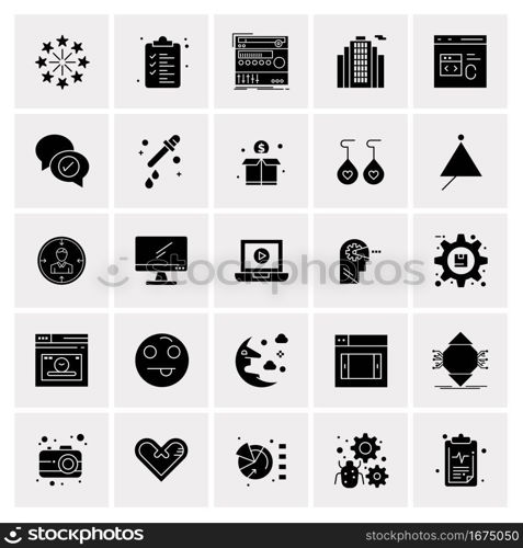 25 Universal Business Icons Vector. Creative Icon Illustration to use in web and Mobile Related project.